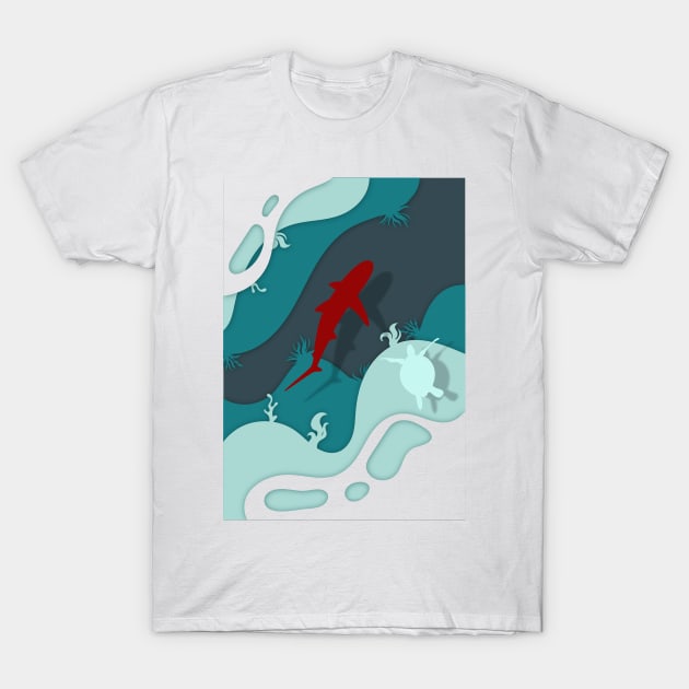 strawberry shark T-Shirt by Marwah